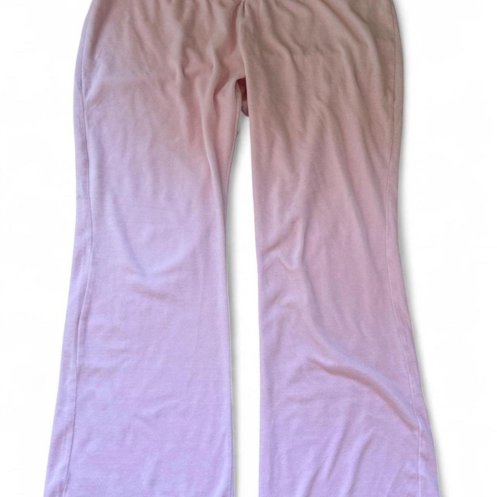 Y2K 2000s Kawaii Pink Velour Sweatpants‎